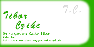 tibor czike business card